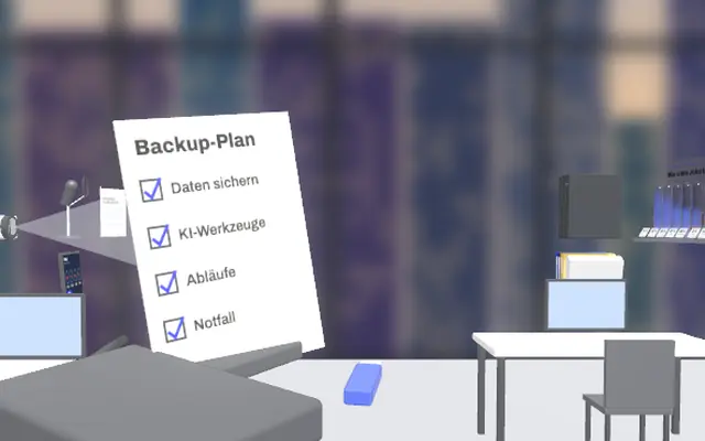 KI-Beratung und Backup im 3D-Raum