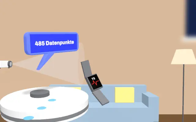 Digitale Datenspuren im 3D-Raum