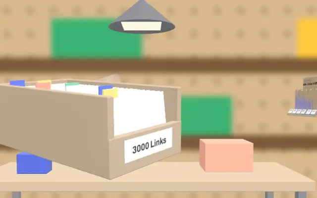 3000 kuratierte Links im 3D-Raum