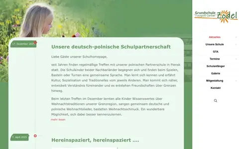 Startseite von Grundschule Zodel